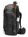 Vaude turistický batoh Asymmetric 42+8, unisex, black