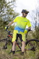 FORCE dres MTB ANGLE, krátky rukáv, fluo-modrý