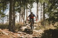 FORCE dres MTB ANGLE, krátky rukáv, modro-červený