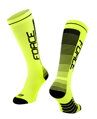FORCE ponožky COMPRESS, fluo-čierne