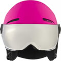 ALPINA Juniorská lyžiarska prilba ZUPO VISOR Q-LITE  ružová matná