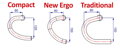FSA riadidlá ROAD ENERGY NewErgo alloy 400mm V17