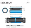 FSA stredové zloženie - kľúk BB392EVO na PF92 41mm EL247