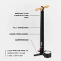 Lezyne pumpa STEEL HV FLOOR DRIVE 3.5