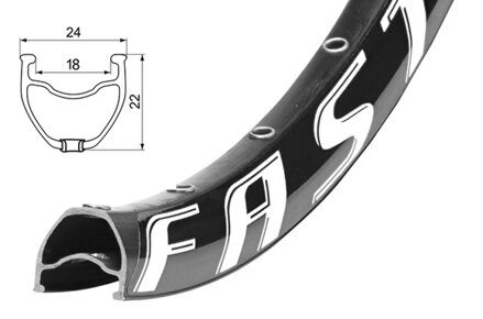 Ráfik REMERX Fast Disc 559x18 BA + nit 36 dier