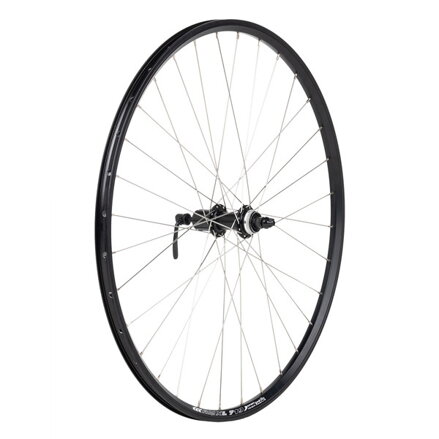 Koleso DEMA MTB Disc 26" čierne zadné kazetové s QR, uchytenie center lock