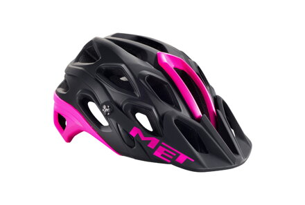 Prilba MET Lupo HES black/fuchsia L 59-62cm