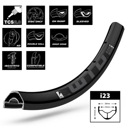 Ráfik WTB TCS KOM Light i23, 27.5"