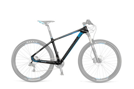 Rám DEMA SCALEO MTB, Black -blue, veľkosť 20"