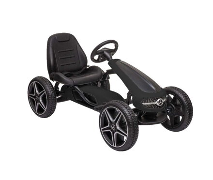 MERCEDES BENZ PEDAL GO KART - BLACK - šliapacia motokára