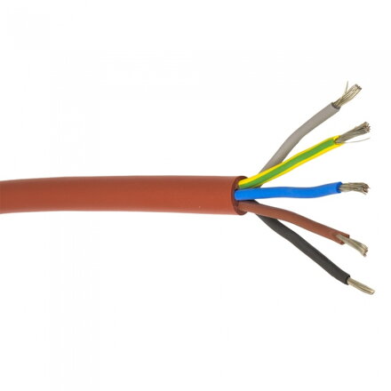 silikónový kábel SIHF 5 x 2,5 mm / 3 m