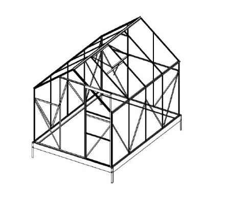 náhradné presklenie pre skleník LANITPLAST PLUGIN 6x8 PC 4 mm LG3053