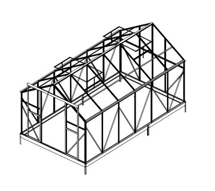 náhradné presklenie pre skleník LANITPLAST PLUGIN 8x14 PC 4 mm LG3057