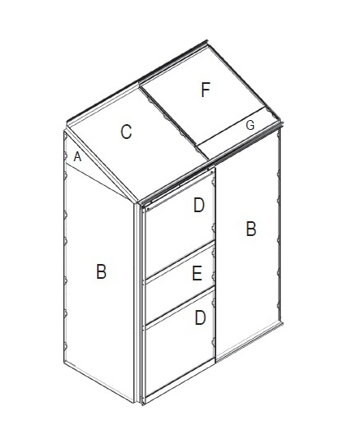 náhradné presklenie pre skleník VITAVIA IDA 900 PC 4 mm LG3075