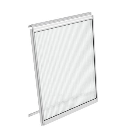 stenové ventilačné okno strieborné VITAVIA typ V (40000546) PC 6 mm LG3089