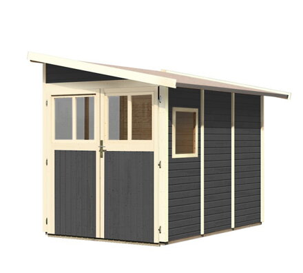 drevený domček KARIBU WANDLITZ 3 (73073) sivý LG3090