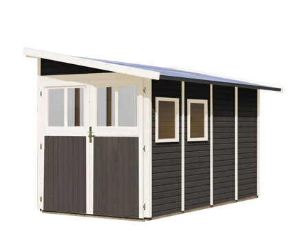drevený domček KARIBU WANDLITZ 4 (73074) sivý LG3092