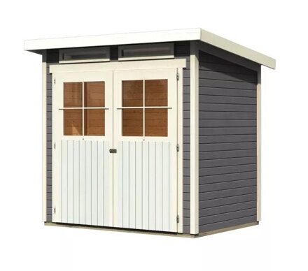 drevený domček KARIBU GLUCKSBURG 2 (68190) terragrau LG3488