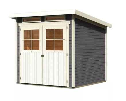 drevený domček KARIBU GLUCKSBURG 3 (68214) terragrau LG3492