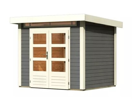 drevený domček KARIBU KANDERN 2 (9226) terragrau LG3533
