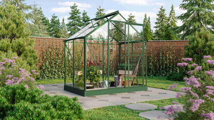 skleník VITAVIA TRITON 2500 číre sklo 3 mm zelený LG3652