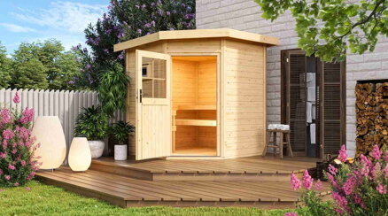 fínska sauna KARIBU PEKKA (92231) natur LG3846