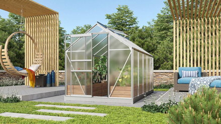skleník VITAVIA VENUS 6200 PC 6 mm strieborný LG4143