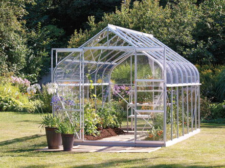 skleník VITAVIA DIANA 11500 číre sklo 3 mm strieborný LG4240