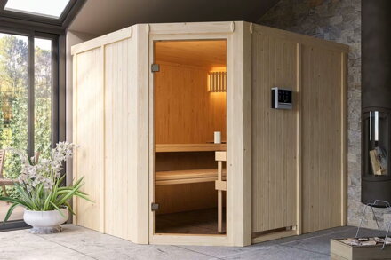 fínska sauna KARIBU HORNA (6196) LG4260