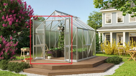 dvojkrídlové dvere VITAVIA (40004235) strieborné LG4278