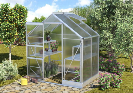 skleník VITAVIA APOLLO 2500 PC 4 mm strieborný LG4373