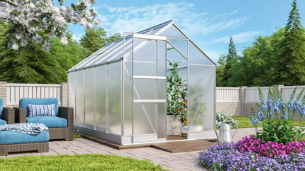 skleník VITAVIA APOLLO 6200 PC 6 mm strieborný LG4406