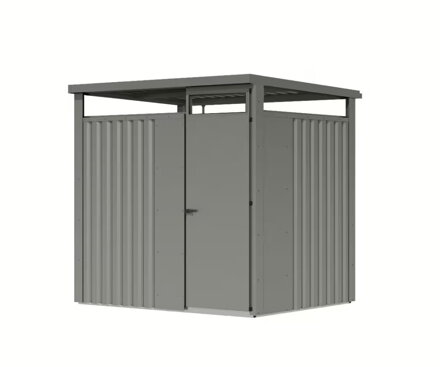plechový domček KARIBU OSTEN 1,5 (12507) sivý LG4465