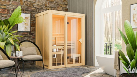 fínska sauna KARIBU AVARI 1 (93001) LG4624