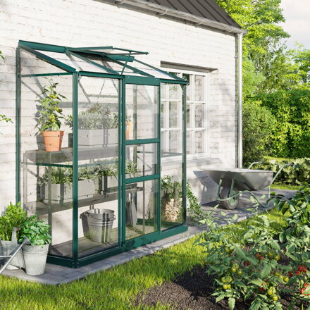 skleník VITAVIA IDA 1300 číre sklo 3 mm zelený LG4637