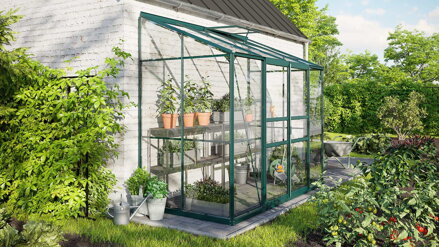 skleník VITAVIA IDA 3300 číre sklo 3 mm zelený LG4640