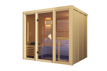 fínska sauna KARIBU AVARI 4 (66609) LG5139
