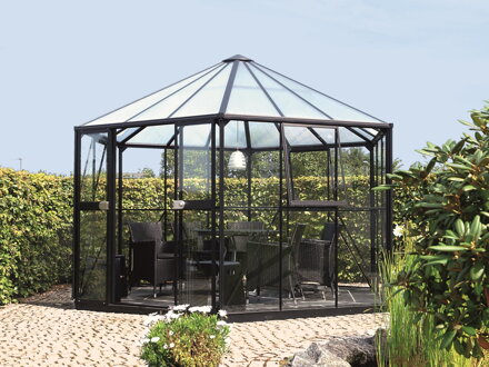 Záhradný pavilón HERA 9000 čierny