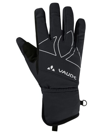 Vaude lyžiarske rukavice La Varella, unisex, čierne