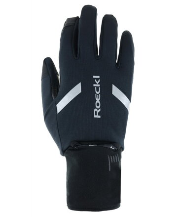 ROECKL cyklistické rukavice zimné Riveo 3, unisex, black