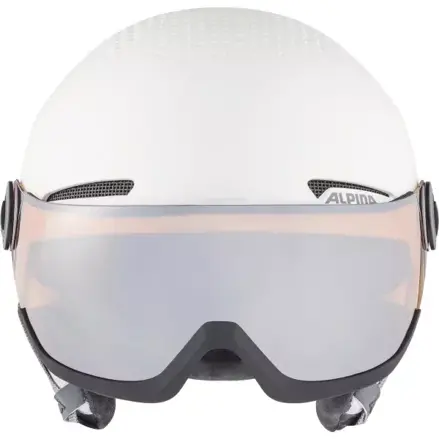 ALPINA Lyžiarska prilba ARBER VISOR biela mat