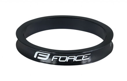 FORCE podložka 1 1/8" AHEAD 5 mm Al, čierna
