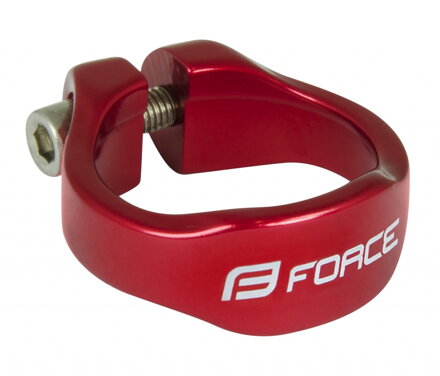FORCE objímka sedlovky na inbus 34,9mm Al, červená