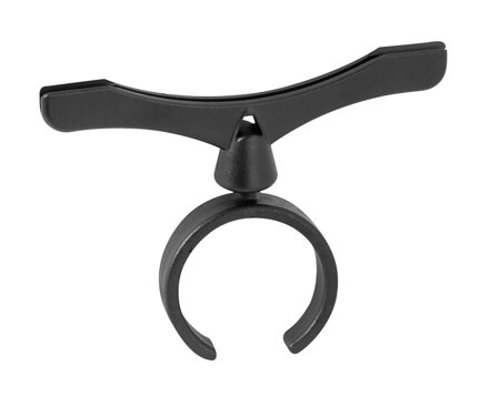 FORCE držiak cenovky plastový pre 31,8 mm, 80 mm, čierny