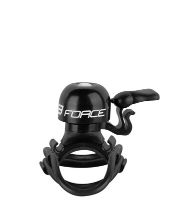 FORCE zvonček CHICK mosadz / plast 19,2-31,8mm, čierny
