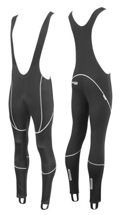 FORCE nohavice Z70 SOFTSHELL s trakmi bez vložky, čierne
