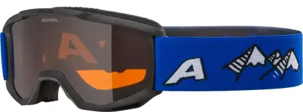 ALPINA Lyžiarske okuliare detské PINEY black blue matt/orange