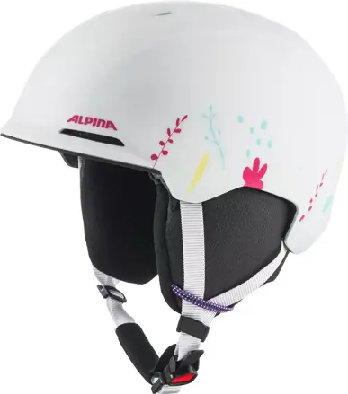 ALPINA Detská lyžiarska prilba BRIX JR white-graphic matt