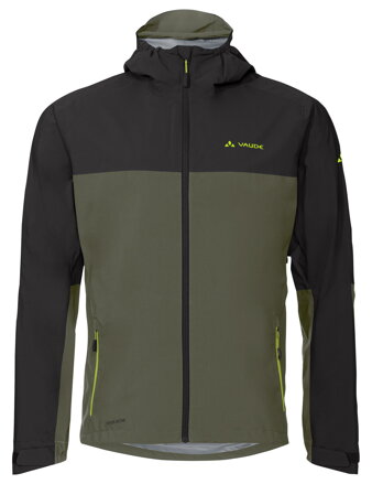 Vaude cyklistická bunda Moab Rain, pánska, khaki