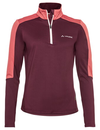 Vaude fleecový pulóver Livigno Halfzip II, dámsky, cassis
